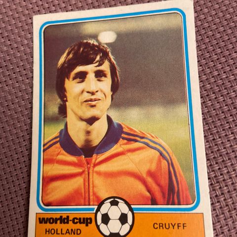 Monty Gum  VM 1978  fotballkort  Johan Cruyff Nederland