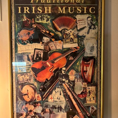 Irsk poster - Traditional Irish Music