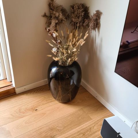 Bolia, Topped vase Smoke glass
