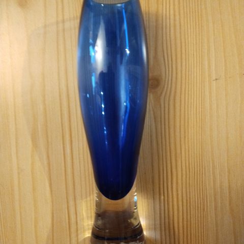 Hadeland- blå vase fra 60- tallet
