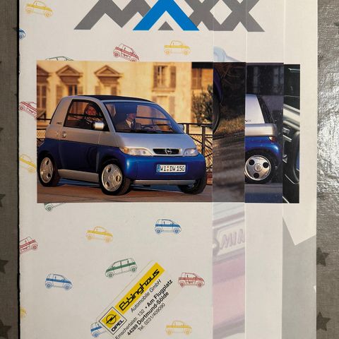 Brosjyre av Opel Maxx (prototype) - 8/1995