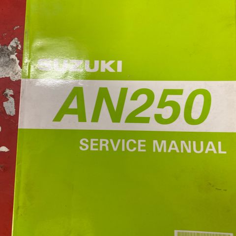 Suzuki AN250 Service manual