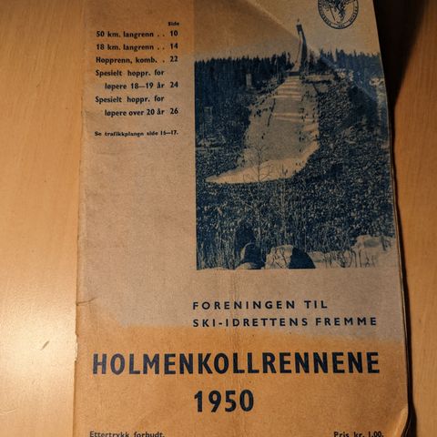 Holmenkollrennene 1950, program