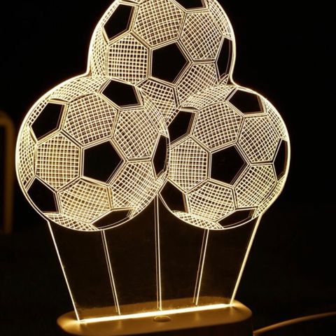 Helt ny! bordlampe barn fotball