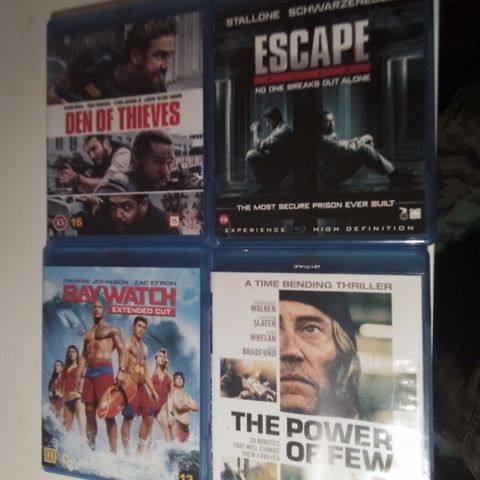 Escape Plan - Power of Few - Den of Thieves- Baywatch. Norske tekster