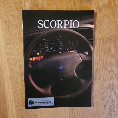 Brosjyre Ford Scorpio 1994 (utgave september 1993)