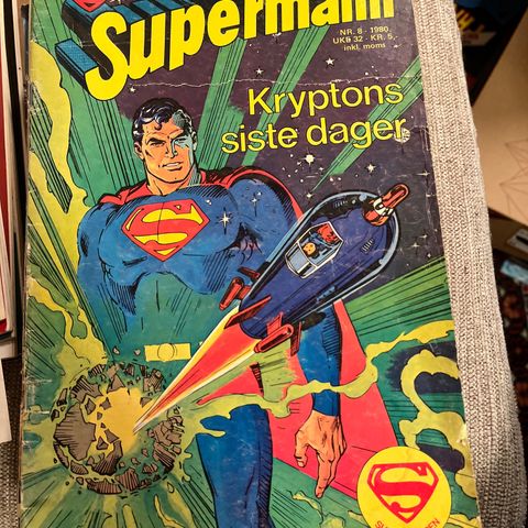 12 stk Supermann 1980-1991, vg- til vg+