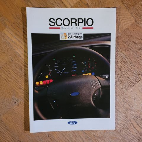 Brosjyre Ford Scorpio 1994 (utgave desember 1993)