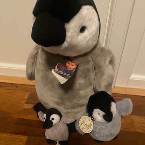 3 pingvin bamser i forskjellige Str.  frakt 70