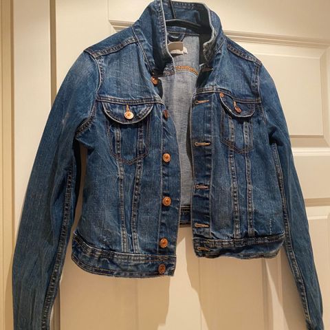 Denimjakke strl S, fra &jacket.