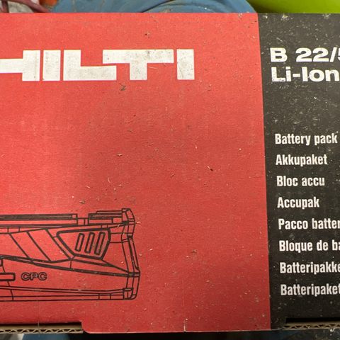 Hilti b 22/5.2 li-lon battery