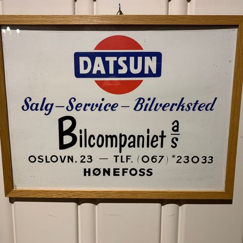 DATSUN - REKLAMESKILT