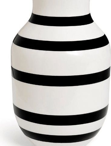 Kähler Omaggio vase 31 cm svart