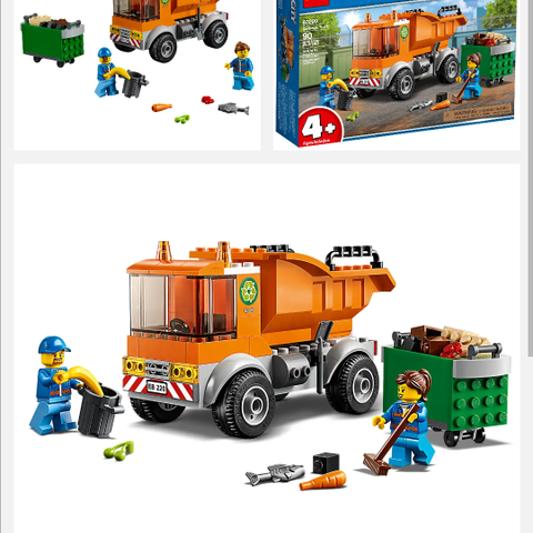 Lego søppel bil med tegninger
