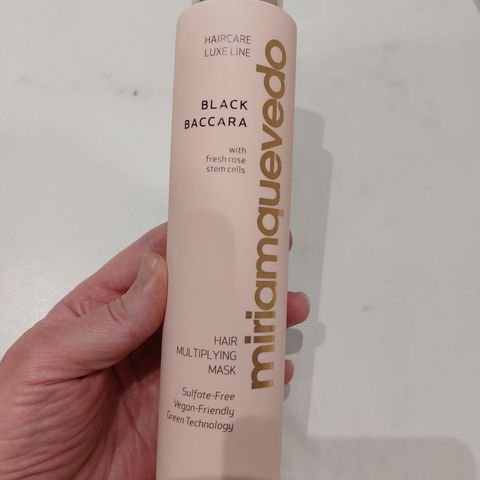 100% AUTHENTIC MIRIAM QUEVEDO BLACK BACCARA HAIR MASK