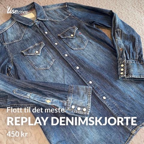 REPLAY denimskjorte - kul til det meste!