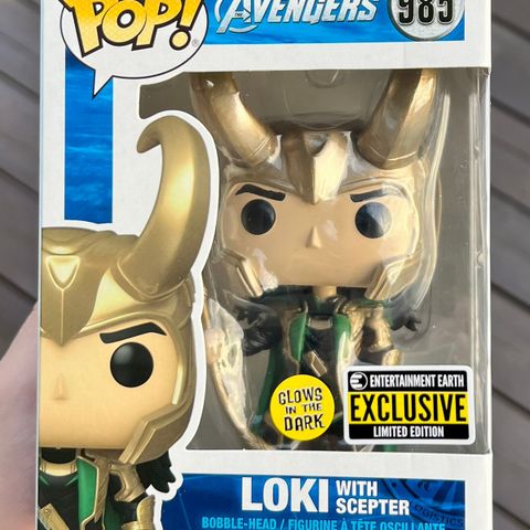 Funko Pop! Loki with Scepter (Glow in the Dark) | Marvel | The Avengers (985)