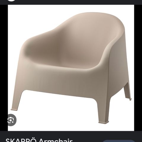 Ikea Skarpö stol - beige