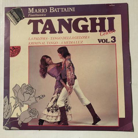 MARIO BATTAINI / TANGHI CELEBRI VOL. 3 - VINYL LP  (TANGO)