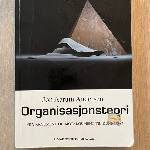 Organisasjonsteori, bok av Jon Aarum Andersen