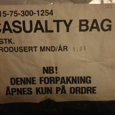 Militær Casualty Bag