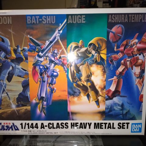 Bandai/Heavy Metal L-Gaim 1/144 Class A Heavy Metal Set Modell Kit 4 stk