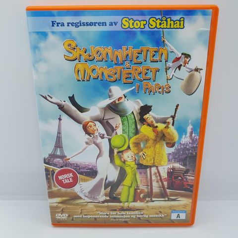 Skjønnheten & monsteret i Paris. Dvd