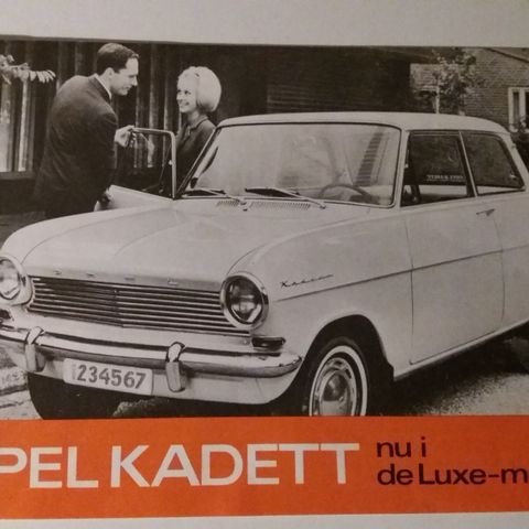 OPEL KADETT A -brosjyre.