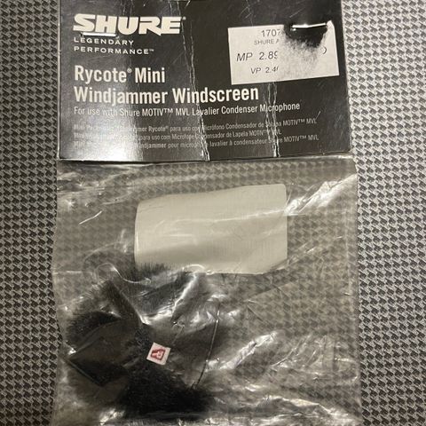 Shure Rycote mini Windscreen