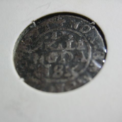 II skilling 1661 Norsk Fredrik III sølv