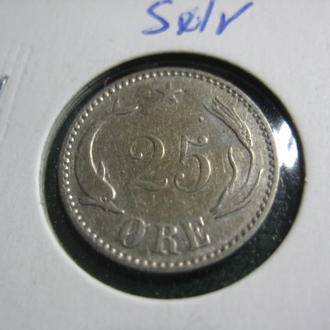 25 øre Danmark 1905 sølv