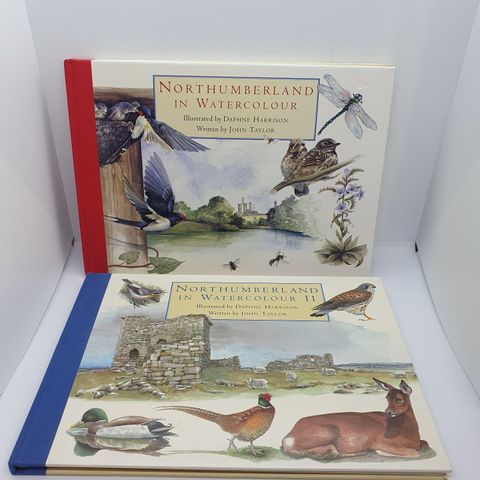 Northumberland in watercolour 1 og 2. Daphne Harrison, John Taylor