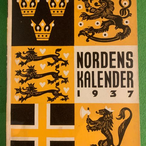 Nordens kalender 1937 og 1938. Dekorative omslag.