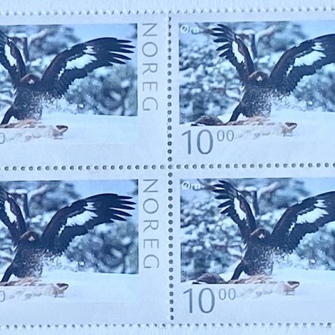 Norge 2006 Norsk Fauna Offset I - Kongeørn NK 1610 4-blokk Postfrisk