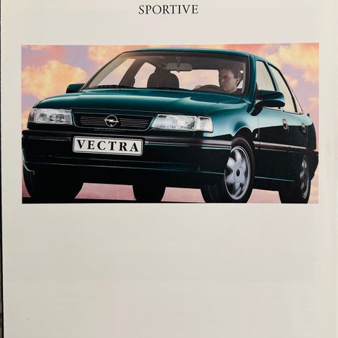 Brosjyre av Opel Vectra A Sportive - 8/1993