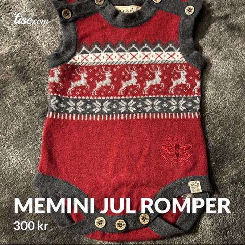 Julemotiv memini romper som ny