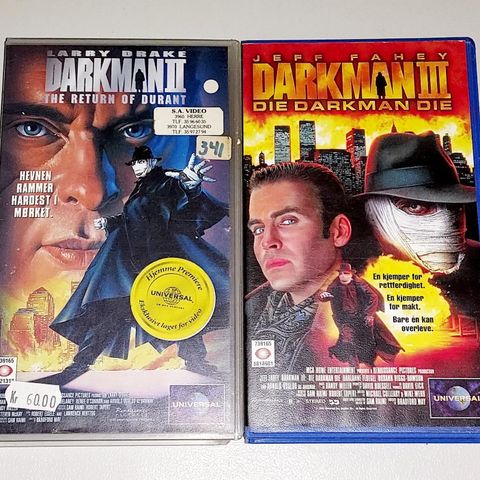 VHS SMALL BOX.DARKMAN III.