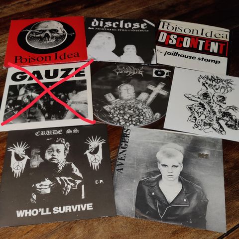 7" Hardcore / Punk / Death / Grind metal