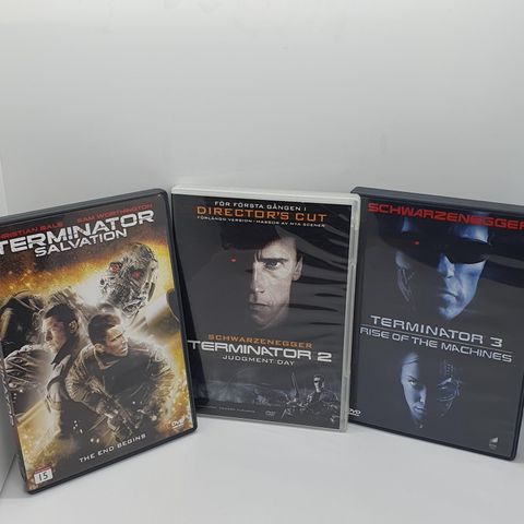 3 stk Terminator dvd