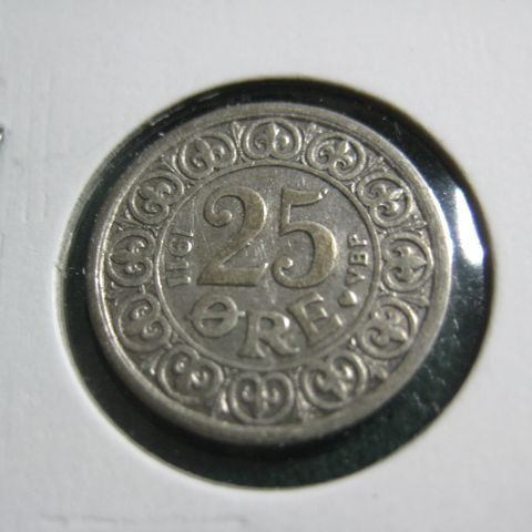 25 øre Danmark 1911 sølv