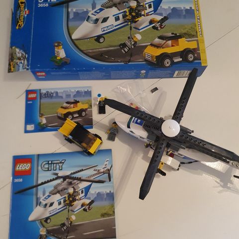 Lego City politi helikopter 3658