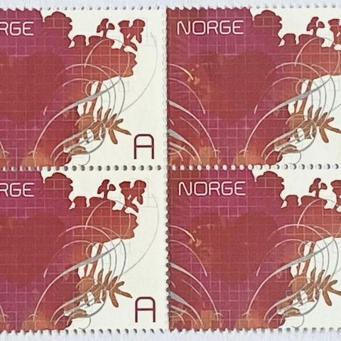 Norge 2006  Valentins Dag  VIII  NK 1595  4-blokk Postfrisk