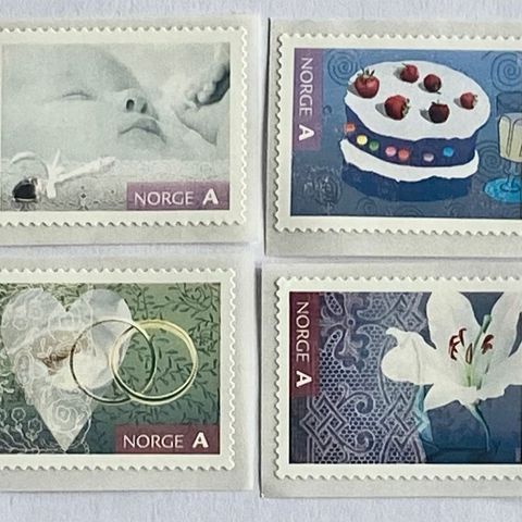 Norge 2006 Anledningsfrimerker NK 1601 - 1604 Postfrisk