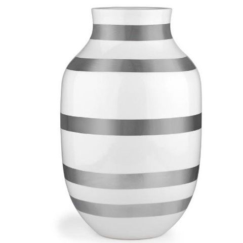 Omaggio vase 30,5 cm sølv