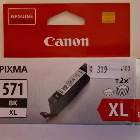 Canon sort blekkpatron PIXMA 571 BK XL