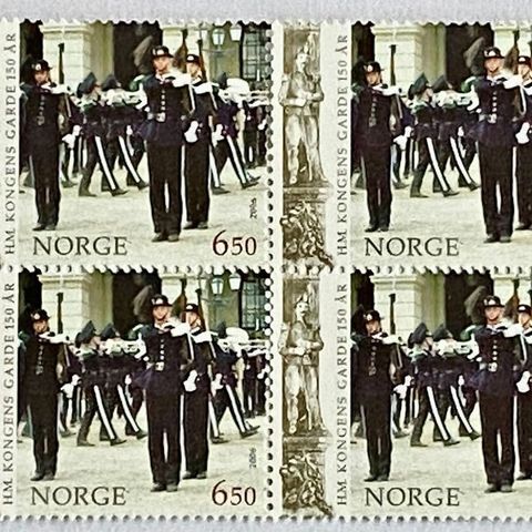 Norge 2006 H.M. Kongens Garde    NK 1626 4-blokk  Postfrisk.