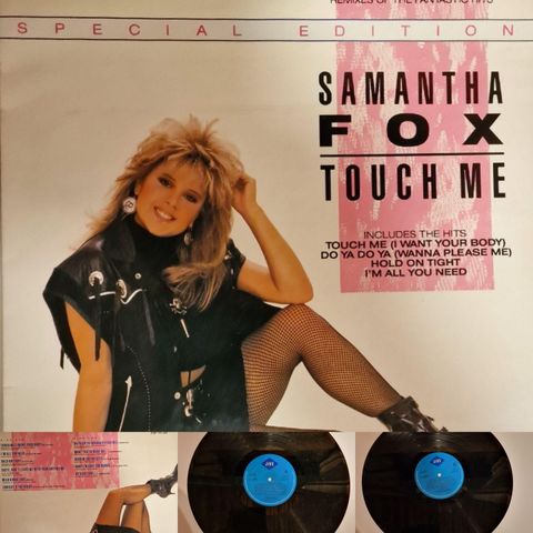 SAMANTHA FOX/TOUCH ME 1986 - VINTAGE/RETRO LP-VINYL (ALBUM)
