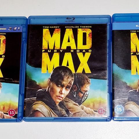 3 BLU RAY.MAD MAX.FURY ROAD.