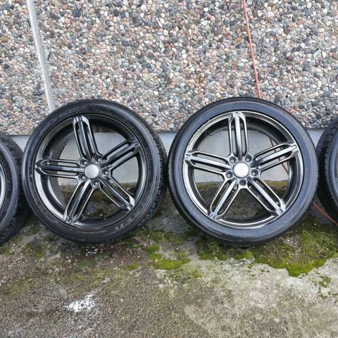 Selger flotte felger Black chrome 8 x 18 ET 45 Audi, Mercedes, Ford 5 x 112