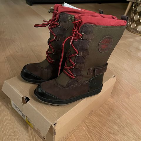 Timberland barnestøvlett, varm og vanntett vintersko